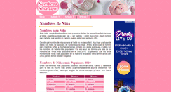 Desktop Screenshot of nombresnina.com