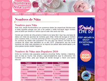 Tablet Screenshot of nombresnina.com